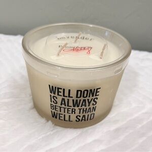 Lavender Scented Candle‎ Primitives By Kathy 3 Wick Inspirational quote